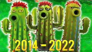 CACTUS EVOLUTION 2014 - 2022 in PvZ Garden Warfare 1 2 & Battle For Neighborville