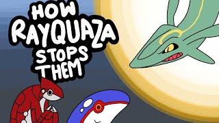 How Rayquaza stops Groudon & Kyogre  Illustrator Animations