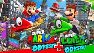 Super Mario Odyssey + Super Luigi Odyssey - Full Game Walkthrough 4K