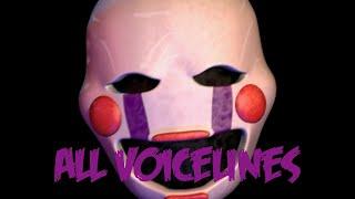 The Marionette  All Voicelines with Subtitles  Ultimate Custom Night