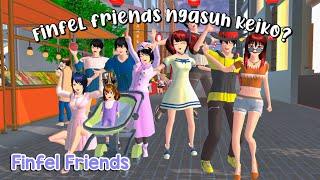 Finfel Friends Ngasuh Keiko Bareng?  Drama sakura school simulator