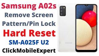 Samsung A02S Hard Reset  Samsung A025F U2 Factory Reset  Remove Screen Lock