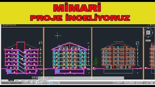 ÖRNEK MİMARİ PROJE İNCELİYORUZ.. Kesit nasıl okunuyorcephe görünüşleri vs hepsi videoda...