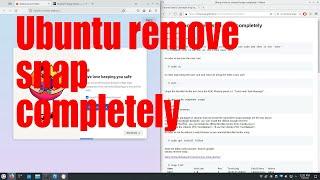 Ubuntu remove snap completely tutorial - January 2024 - 37f83a19