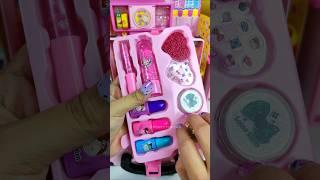 Satisfying with Unboxing & Review Cute Pink Makeup Kit Toy Video  ASMR Videos no music