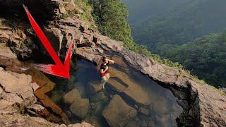One of the MOST DANGEROUS natural swimming pools #india #meghalaya