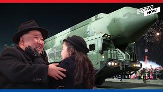 Video N. Koreas nighttime military parade Kim Jong-uns daughter new ICBM