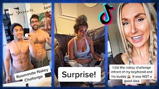 Butt-Ass Naked In Front Of BF  Nakey Challenge Tik Tok
