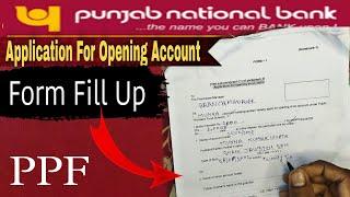 Punjab Bank PPF See The Paragraph 1 Of paragraph 2 Application For Opening An Account from bhare