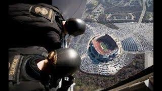 Navy Seals Insane Parachute Jump Into Football Stadium 