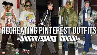 RECREATING PINTEREST OUTFITS 2021 *streetwear*