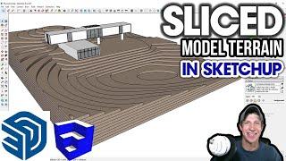 Creating SLICED TERRAIN in SketchUp Models