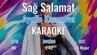 Aygün Kazımova - Sağ Salamat Karaoke #4k