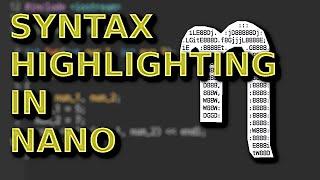 Customizing Syntax Highlighting in Nano