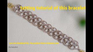 tatting tutorial of frivolite bracelet 0610