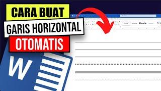 MICROSOFT WORD  Cara Membuat Garis Lurus di Word Super Mudah