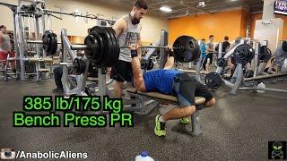 385 lb 175 kg Bench Press PR - Mike Rosa 188 lbs 20 years old