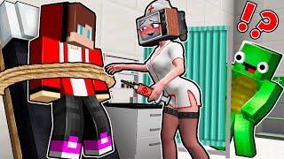 TV WOMAN NURSE did INJECTION to TIED JJ TV WOMAN vs TIED JJ MIKEY save JJ in Minecraft - Maizen