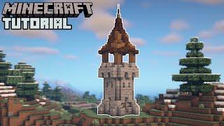 Minecraft - Simple Watchtower Tutorial How to Build