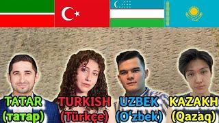 Tatar vs Turkish vs Uzbek vs Kazakh How Similar Are They?