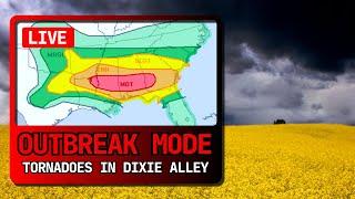 Dixie Alley Outbreak Livestream - As It Happened