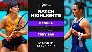 Jessica Pegula vs. Martina Trevisan  2023 Madrid Round of 16  WTA Match Highlights