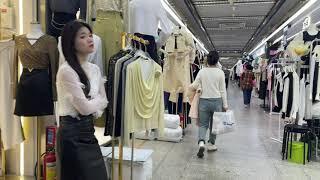 Clothing wholesale market in Guangzhou china 2024.3（4K）