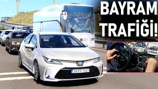 BAYRAMDA ARABAYLA KÖYE GİDİYORUZ - HANIM VE ÇOCUKLA ZORLU KÖY YOLCULUĞU - ETS 2 T300RS GT