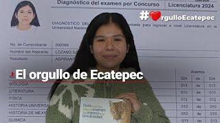 ¡Un mérito destacable  Mariana Lozano consiguió entrar a la UNAM con un puntaje PERFECTO