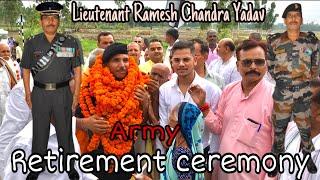 Indian army Retirement Ceremony Vlog  Proud Moment  Welcome Home #indianarmy #retirement