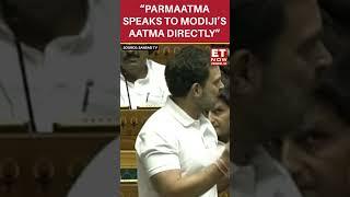 “Parmaatma Speaks To Modiji’s Aatma Directly” Rahul Gandhi’s Mocks PM Modi  #etnow #rahulgandhi