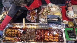 Best Korea Street Food in Seoul Dongdaemun Food Market by Night