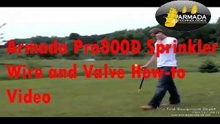 How to use and Operate a Armada Pro800D Sprinkler Wire Cable and Valve Locator