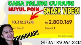 PANEN SALDO DANA Cara Terbaru Paling Ampuh Buat Nuyul Snack Video  Ga Nyoba Auto Nyesel