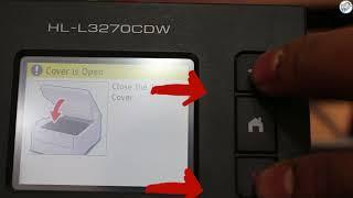 How to reset the toner cartridge counter on the Brother HL l3270cdw printer?   replace toner.