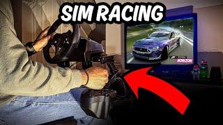 Beginner Testing Out Logitech G920 Racing Simulator  Forza Horizon Gameplay