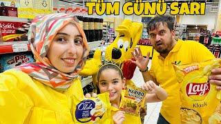 TÜM GÜN TÜM AİLEM SARI RENK CHALLENGE  HERŞEY SARI OLDU 