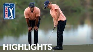 Tiger and Charlie Woods shoot 10-under 62  Round 1  PNC Championship  2021