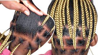 How To Hide Hair In Color Braids  Tucking Tutorial
