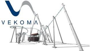 Modern Vekoma Family Inverted Boomerang Concept  No Limits 2 Roller Coaster