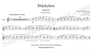 Schumann  Stückchen op. 68 no. 5 - Flute