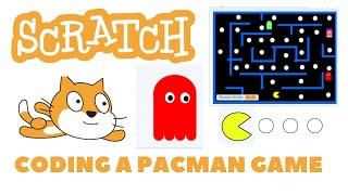 Coding Pacman game in scratch tutorial  how to code