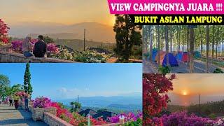 SPOT CAMPING CAKEP DI BUKIT ASLAN  VIEW SUNSETNYA JUARA 