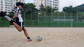 경기도 중딩 무회전 vs 서울시 아재 감아차기