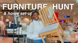 Apartment furnitures hunting & rooms set-up  Tokyo Moving Series  Japan monthly vlogs