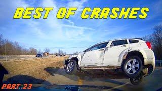 INSANE CAR CRASHES COMPILATION   USA & Canada  - part 23