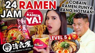 24 JAM CUMA MAKAN RAMEN PEDAS HOTMEN LEVEL 5 SAMPE INDOMIE RAMEN HOT