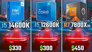 INTEL i5-14600K vs INTEL i5-12600K vs RYZEN 7 7800X3D  Test in 6 Games