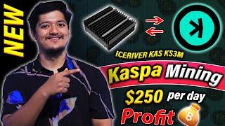 Kaspa $250 Coin Mining Daily - Kaspa Coin ICERIVER KAS KS3M  Most Profitable Coin 2023 