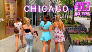 Beautiful Day in Chicago Magnificent Mile 4K - UHD Ultimate Walking Tour